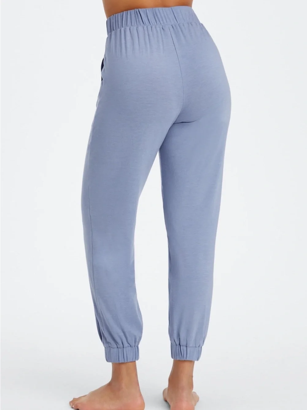 Fabletics RestoreKnit Tapered Pant Faded Denim NWT - Picture 2 of 8